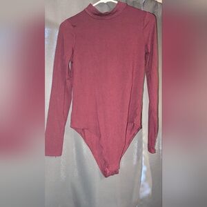 a new day Maroon Long Sleeve Bodysuit